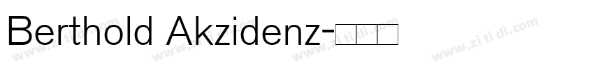 Berthold Akzidenz字体转换